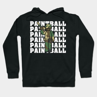 Camouflage Paintball Player Hoodie